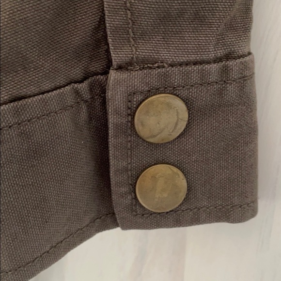 LOFT green military style jacket - Picture 3 of 6